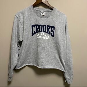 Crooks & Castles Rolled Hem Long Sleeve T-Shirt Women’s Large